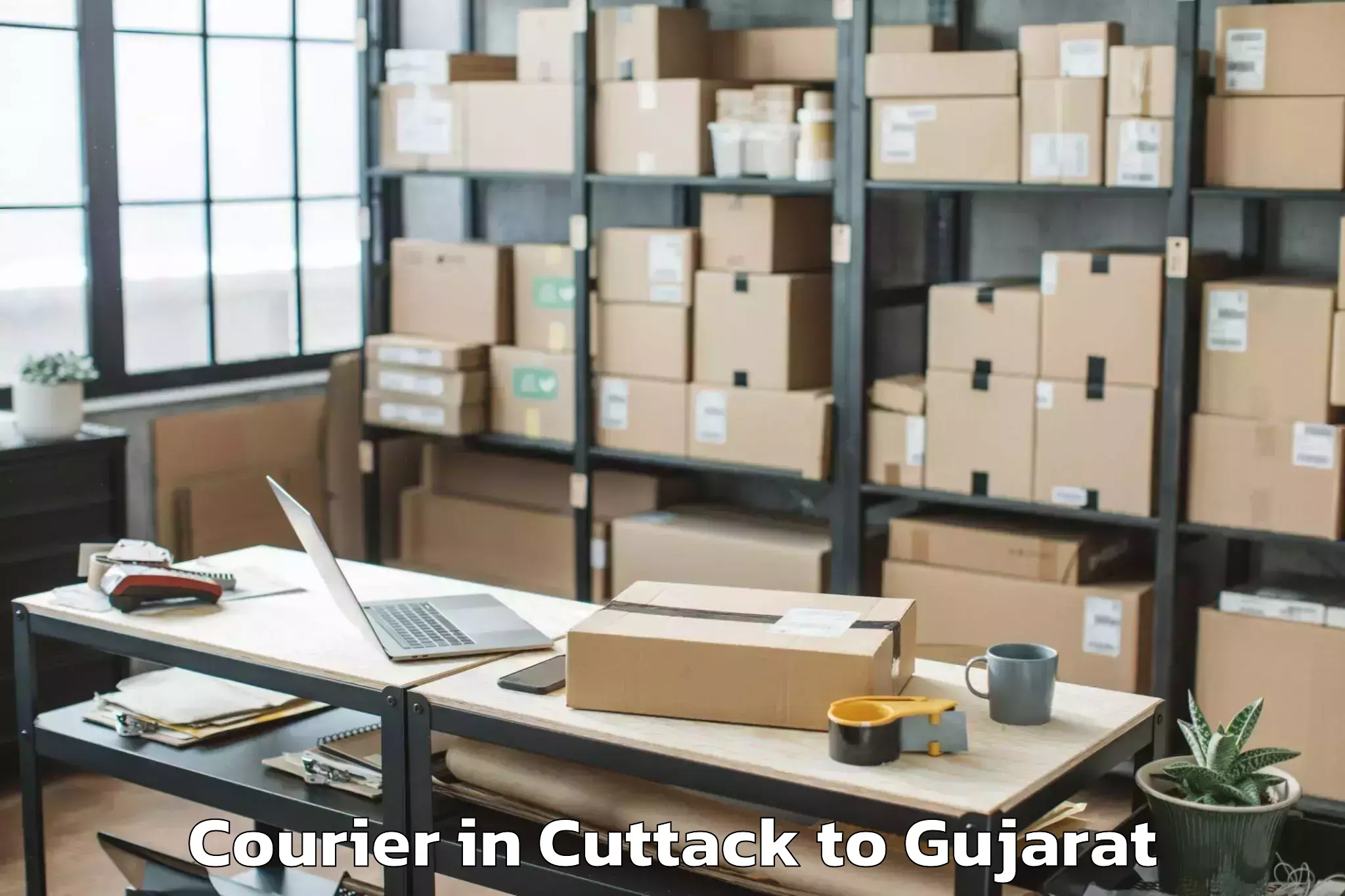 Leading Cuttack to Jafrabad Courier Provider